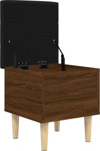 vidaXL Ławka ze schowkiem, brązowy dąb, 42x42x46 cm 4