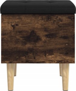 vidaXL Ławka ze schowkiem, przydymiony dąb, 42x42x46 cm 5