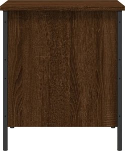 vidaXL Ławka ze schowkiem, brązowy dąb, 40x42,5x50 cm 8