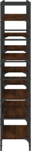 vidaXL Regał na książki, brązowy dąb, 160x28,5x136,5 cm, płyta wiórowa 6