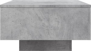 vidaXL Stolik kawowy z podświetleniem LED, szarość betonu, 55x55x31 cm 8
