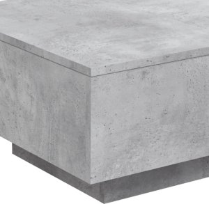 vidaXL Stolik kawowy z podświetleniem LED, szarość betonu, 55x55x31 cm 10