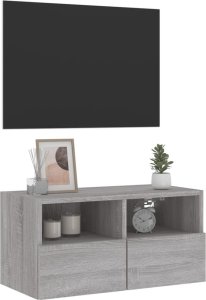 vidaXL Ścienna szafka TV, szary dąb sonoma, 60x30x30 cm 5