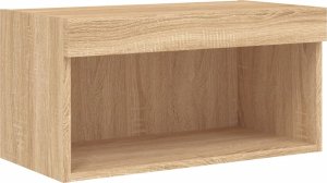 vidaXL Szafka pod TV, z oświetleniem LED, dąb sonoma, 60x30x30 cm 7