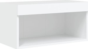 vidaXL Szafka pod TV, z oświetleniem LED, biała, 60x30x30 cm 7