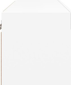 vidaXL Szafka pod TV, z oświetleniem LED, biała, 60x30x30 cm 9