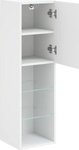 vidaXL Szafka TV, z LED, biała, 30,5x30x102 cm 8