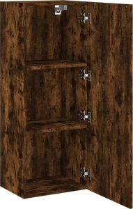 vidaXL Ścienna szafka TV, przydymiony dąb, 40,5x30x102 cm 5