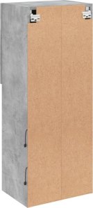 vidaXL Szafka TV z LED, szarość betonu, 40,5x30x102 cm 11