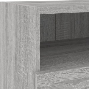 vidaXL Ścienne szafki TV, 2 szt., szary dąb sonoma, 40x30x30 cm 11