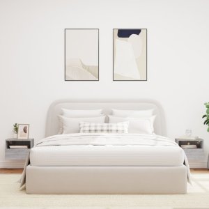 vidaXL Ścienne szafki TV, 2 szt., szary dąb sonoma, 40x30x30 cm 3