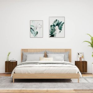 vidaXL Ścienne szafki TV, 2 szt., brązowy dąb, 40,5x30x40 cm 3