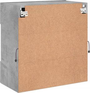 vidaXL Ścienna szafka TV z LED, szarość betonu, 58,5x30x60,5 cm 10