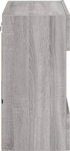 vidaXL Ścienna szafka TV z LED, szary dąb sonoma, 58,5x30x60,5 cm 9