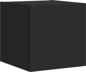 vidaXL Ścienne szafki TV z LED, 2 szt., czarne, 30,5x35x30 cm 8