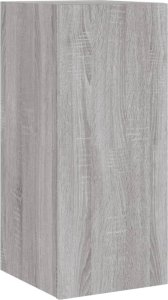 vidaXL Ścienna szafka TV z LED, szary dąb sonoma, 30,5x35x70 cm 3