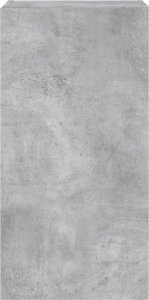 vidaXL Ścienna szafka TV z LED, szarość betonu, 40,5x35x80 cm 9