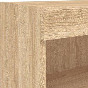 vidaXL Szafki TV, z LED, 2 szt., kolor dąb sonoma, 80x30x30 cm 11