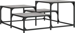 vidaXL Stolik kawowy, szary dąb sonoma, 87,5x87,5x40 cm 2