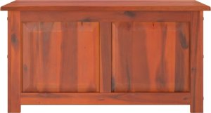 Skrzynia ogrodowa vidaXL Skrzynia z pokrywą, brązowa, lite drewno akacjowe 4