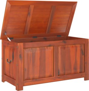 Skrzynia ogrodowa vidaXL Skrzynia z pokrywą, brązowa, lite drewno akacjowe 7