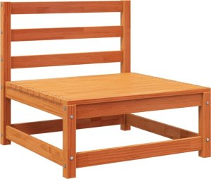 vidaXL Sofa ogrodowa bez podłokietników, z podnóżkiem, woskowy brąz 4