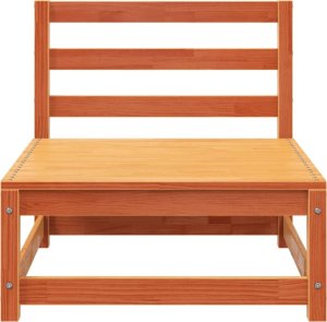 vidaXL Sofa ogrodowa bez podłokietników, z podnóżkiem, woskowy brąz 5