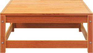 vidaXL Sofa ogrodowa bez podłokietników, z podnóżkiem, woskowy brąz 7