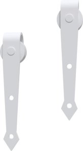 vidaXL Drzwi przesuwne z osprzętem, 85x210 cm, lite drewno sosnowe 9