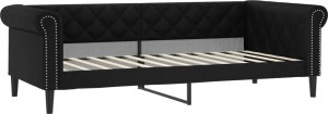 vidaXL Sofa z funkcją spania, czarna, 100x200 cm, obita sztuczną skórą 2