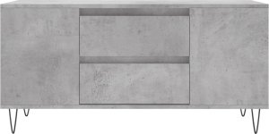 vidaXL Stolik kawowy, szarość betonu, 102x44,5x50 cm 5