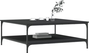 vidaXL Stolik kawowy, czarny, 100x100x40 cm 3