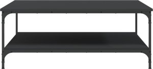 vidaXL Stolik kawowy, czarny, 100x100x40 cm 4