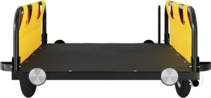 vidaXL Przyczepka rowerowa, żółta, tkanina Oxford i żelazo 4