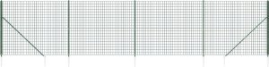 vidaXL Ogrodzenie z siatki, z kotwami, zielone, 2,2x10 m 2
