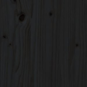 vidaXL Siedzisko środkowe, czarne, 120x80 cm, lite drewno sosnowe 7