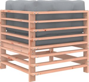 vidaXL Siedziska narożne z poduszkami, 2 szt., lite drewno daglezjowe 7