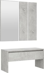 vidaXL Zestaw mebli do przedpokoju, betonowa szarość 2