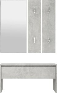 vidaXL Zestaw mebli do przedpokoju, betonowa szarość 5