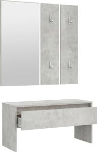 vidaXL Zestaw mebli do przedpokoju, betonowa szarość 6