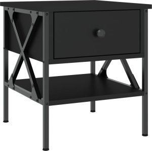 vidaXL Stoliki nocne, 2 szt., czarne, 40x42x45 cm 5