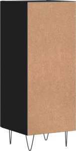 vidaXL Szafka, czarna, 34,5x34x90 cm, materiał drewnopochodny 8