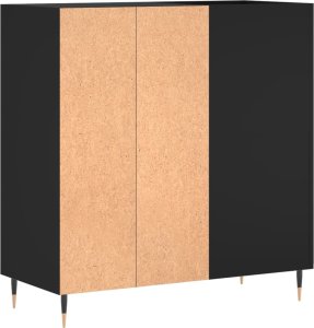 vidaXL Szafka na płyty, czarna, 84,5x38x89 cm, materiał drewnopochodny 6