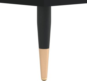 vidaXL Szafka na płyty, czarna, 84,5x38x89 cm, materiał drewnopochodny 8