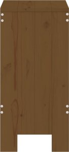 vidaXL Stołki barowe, 2 szt., miodowy brąz, 40x36x75 cm, sosna 5