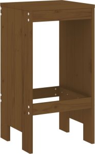 vidaXL Stołki barowe, 2 szt., miodowy brąz, 40x36x75 cm, sosna 6