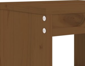 vidaXL Stołki barowe, 2 szt., miodowy brąz, 40x36x75 cm, sosna 7