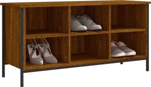 vidaXL Szafka na buty, brązowy dąb, 100x35x50 cm 4