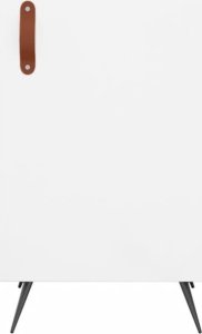 vidaXL Szafka, biała, połysk, 34,5x34x90 cm, materiał drewnopochodny 6