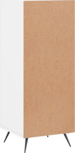 vidaXL Szafka, biała, połysk, 34,5x34x90 cm, materiał drewnopochodny 8